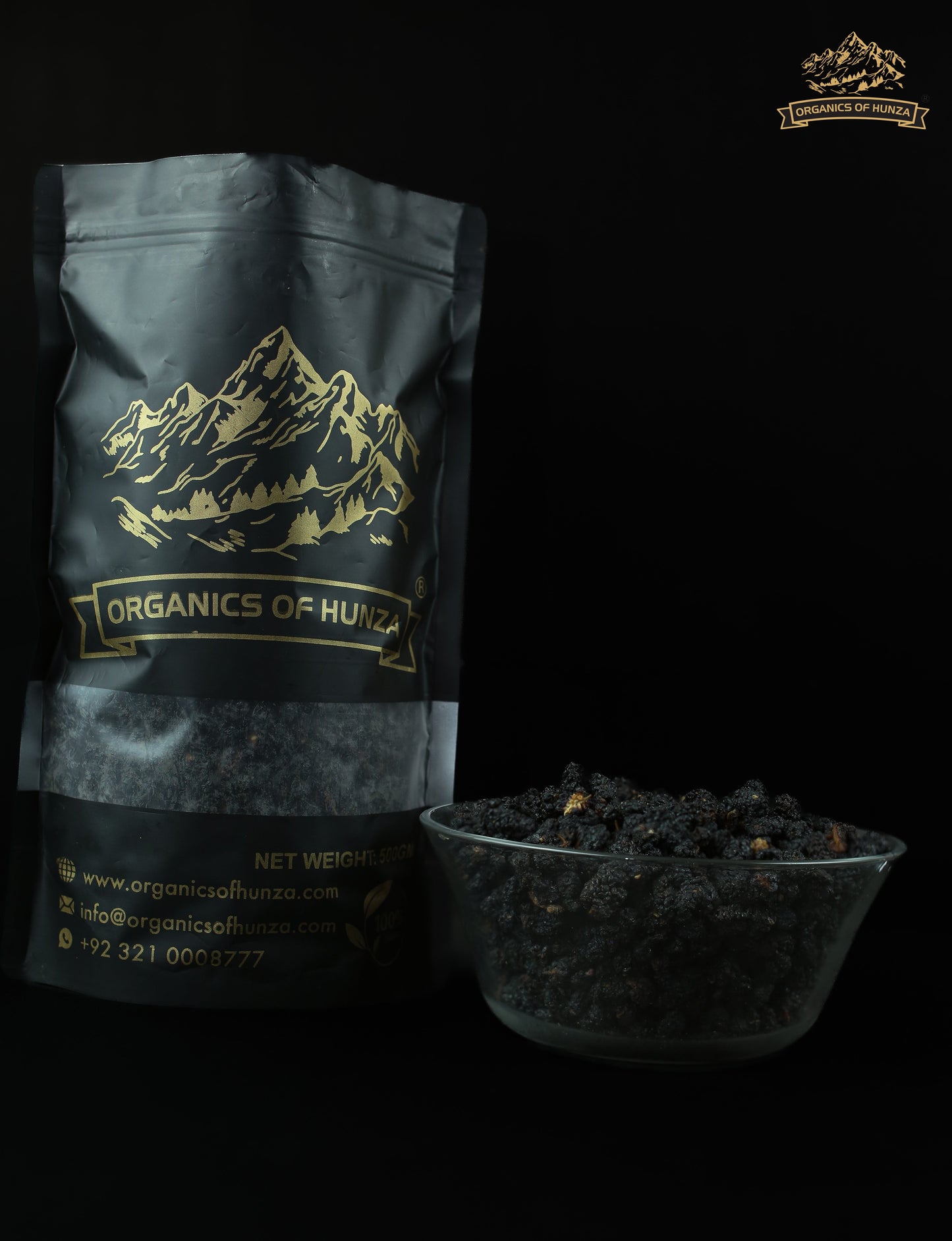 Black Dried Mulberries – Superfood from the Highlands of Hunza